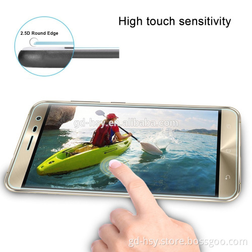 HUYSHE Toughened Glass Screen Protector 2.5D Arc Edge Tempered Glass for Asus Zenfone 3 ZE552KL 5.5''